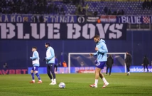 Zagrijavanje igrača uoči utakmice, Foto: Luka Stanzl/PIXSELL