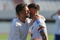 Gonzalo Garcia i Marko Livaja na utakmici protiv Lokomotive, Foto: Vojko Basic/CROPIX