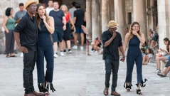 Za šetnju Dubrovnikom odlučio se komičar Chris Rock sa svojom novom djevojkom, glumicom Lake Bell , Foto: Grgo Jelavic/PIXSELL