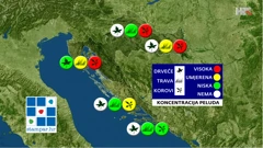 peludna prognoza NZJZ-a, Foto: HRT/HRT