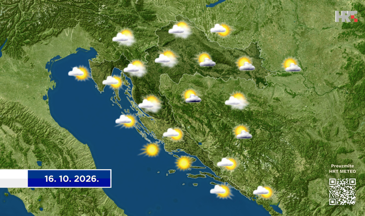 I u petak na Jadranu sunčanije i toplije, ali uz čestu buru