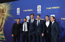 Bivši španjolski reprezentativci Xavi, David Villa, Fernando Llorente, Fernando Hierro, Iker Casillas i Míchel Salgado, Foto: Amanda Perobelli/REUTERS