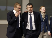 Aleksander Čeferin i Luis Figo, Foto: Benoit Tessier/REUTERS