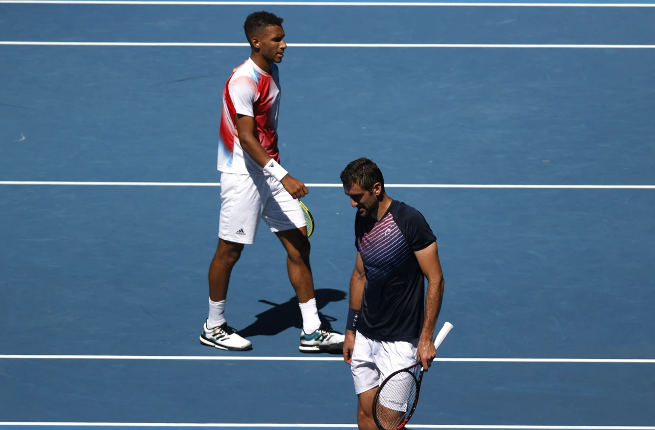 Marin Čilić, Felix Auger-Aliassime, Foto: Asanka Brendon Ratnayake/REUTERS