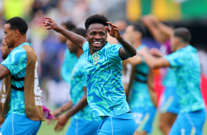 Brazilac Vinicius Junior tijekom zagrijavanja , Foto: Mike Segar/REUTERS