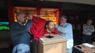 Otkrivanje rekonstruiranog lica muškarca iz 9. stoljeća - Antonijo Brajković, gradonačelnik Skradina i arheolog mr. sc. Željko Krnčević
