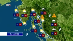 Vremenska prognoza, Foto: HTV/HRT
