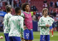 Antoine Griezmann i Axel Witsel na zagrijavanju , Foto: Juan Medina/REUTERS