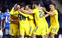 Proslava nakon Ivanušecovog gola, Foto: Marko Prpić/PIXSELL