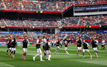 Belgijci tijekom zagrijavanja uoči utakmice , Foto: Hannah Mckay/REUTERS