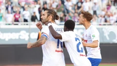 Marko Livaja u slavlju sa suigračima