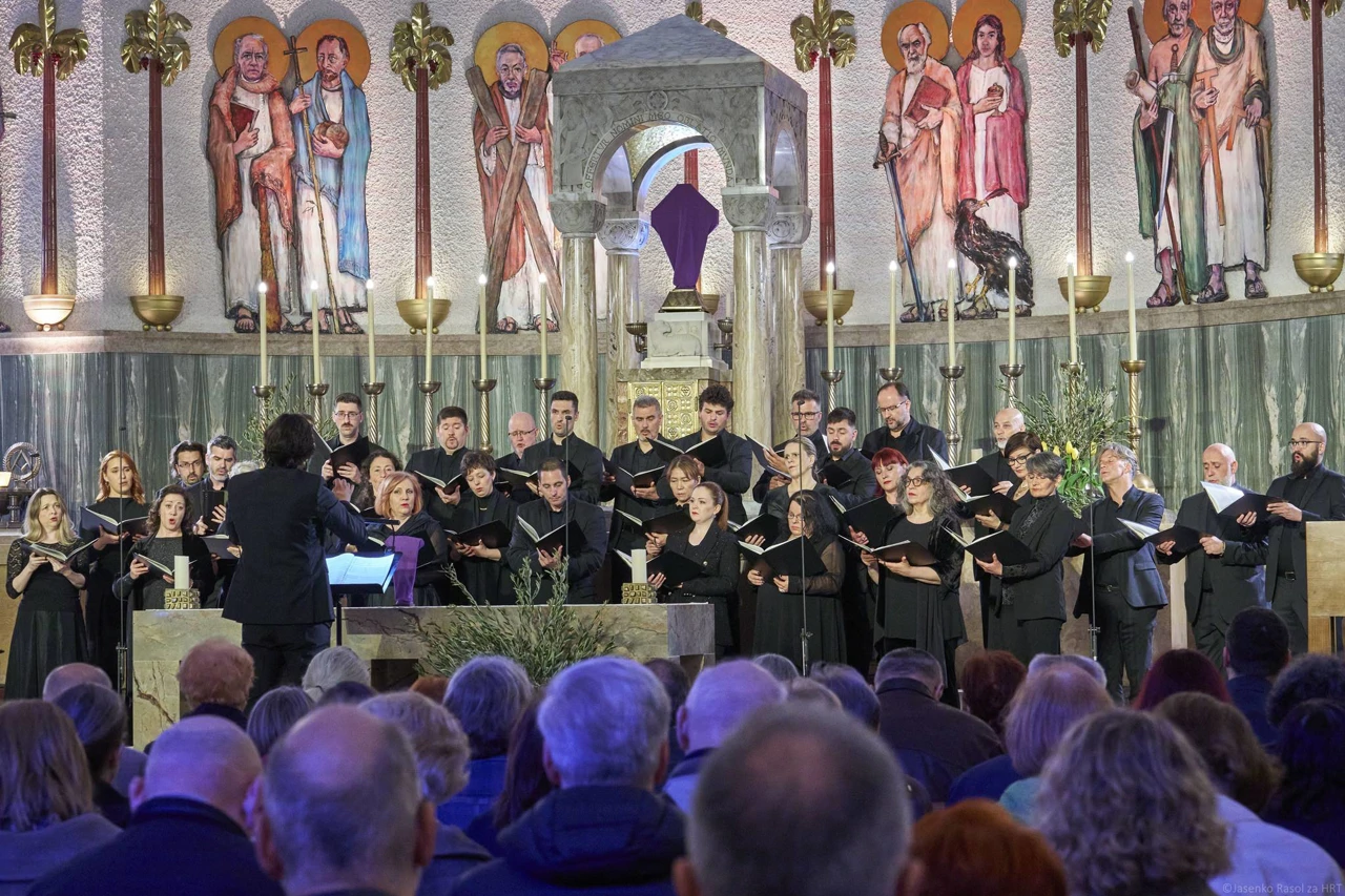  Korizmeni koncert Zbora HRT-a pod ravnanjem Vetona Marevcija - Crkva sv. Blaža, 15.4.2025., Foto: Jasenko Rasol/HRT