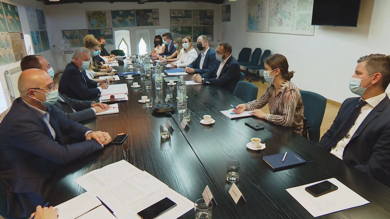 Radni sastanak Darka Horvata i Tomislava Tomaševića, Foto: HTV/HRT