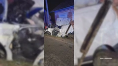 S ceste sletio kombi s migrantima - dvoje mrtvih, 9 se bori za život, Foto: HRT/HTV