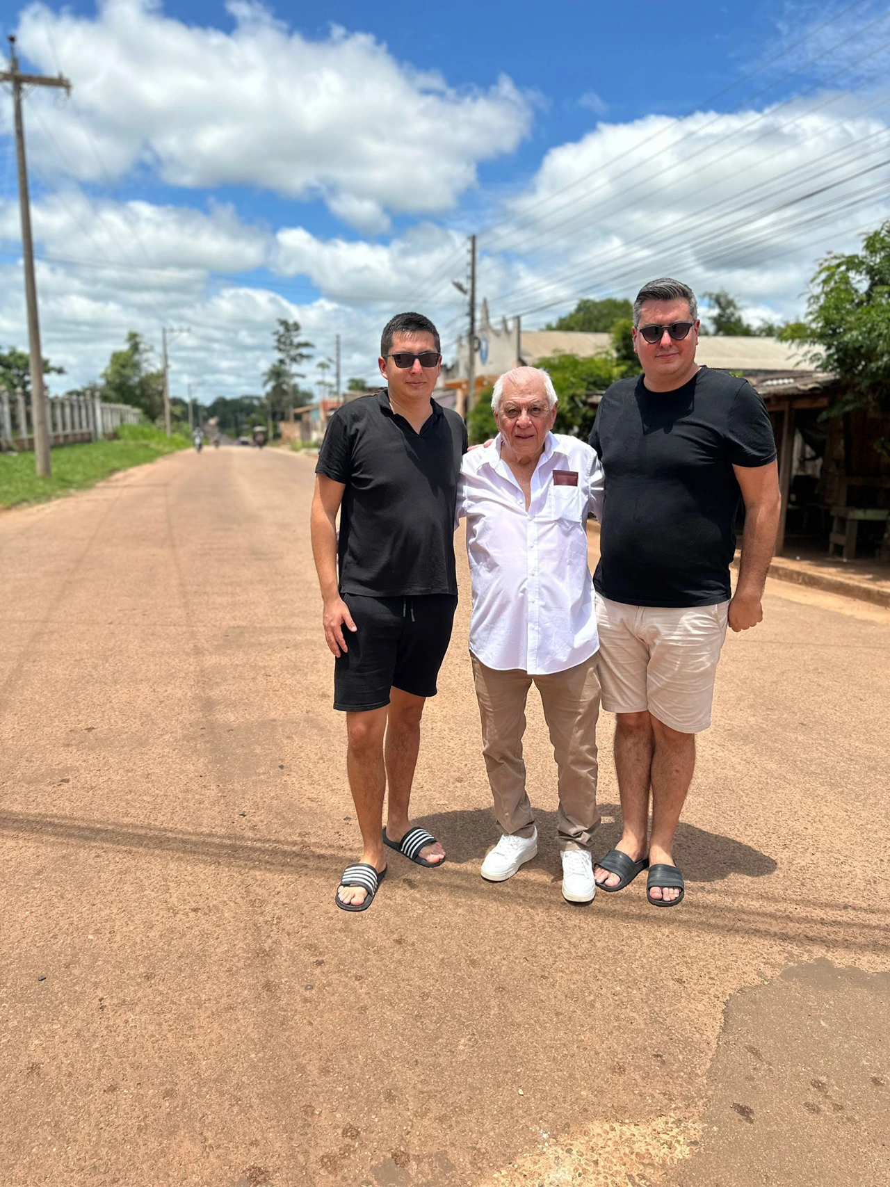 Con mis hijos David y Ernesto