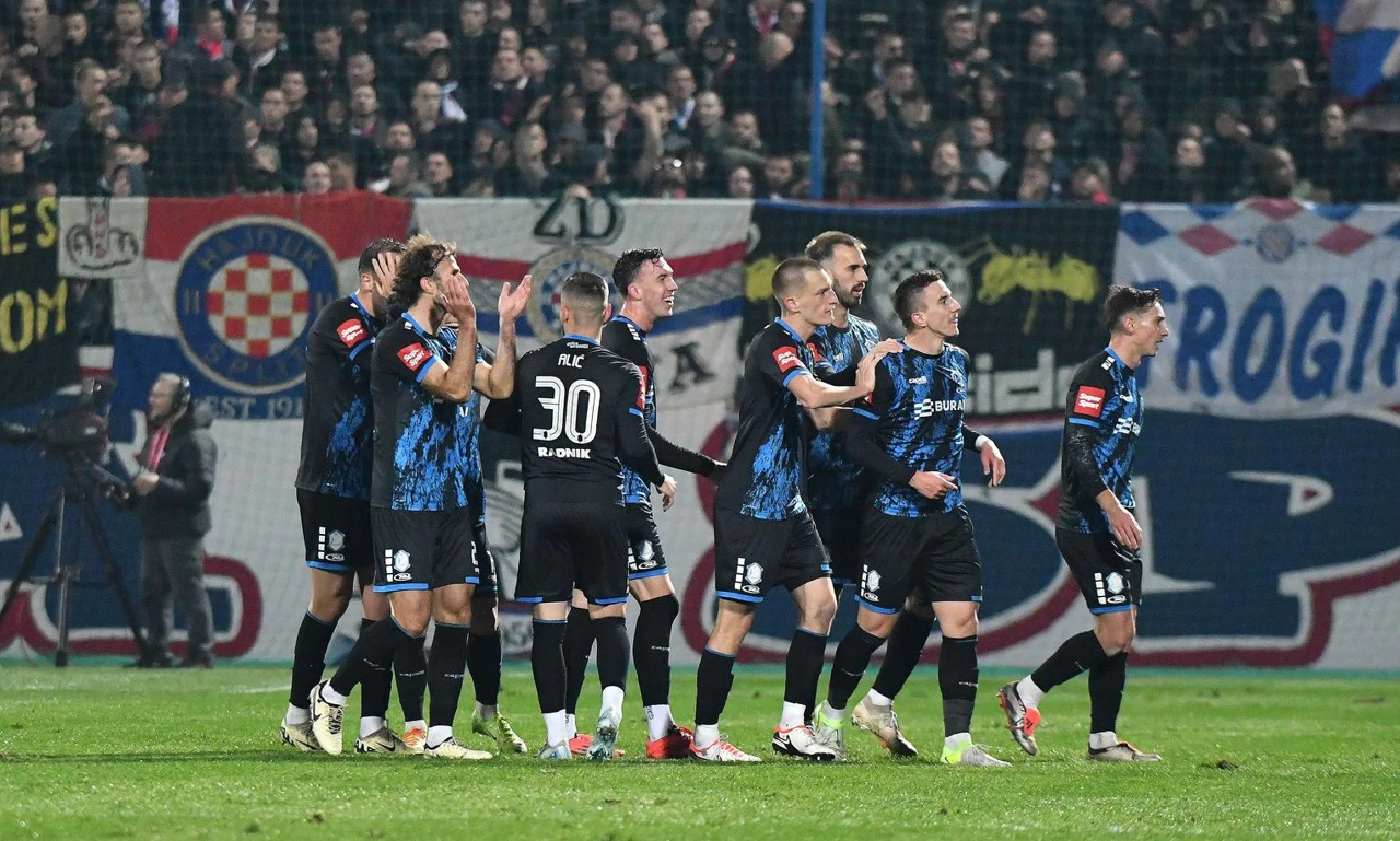 Slavlje igrača Varaždina nakon pogotka, Foto: Vjeran Žganec Rogulja/PIXSELL