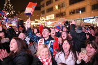 Slavlje navijača u Zagrebu, Foto:  Emica Elvedji /PIXSELL