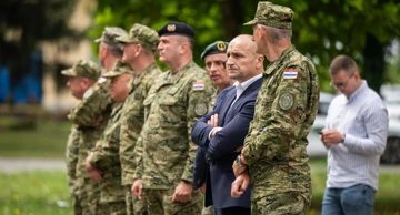 Anušić i Kundid u vojarni na Plesu