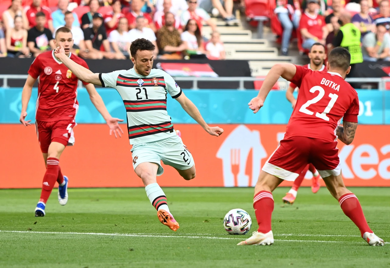 Diogo Jota u utakmici protiv Mađarske