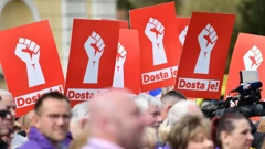 Prosvjedni skup u Varaždinu, Foto: Vjeran Zganec Rogulja/PIXSELL