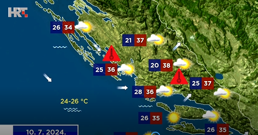 Vremenska prognoza, Foto: Dnevnik/HRT