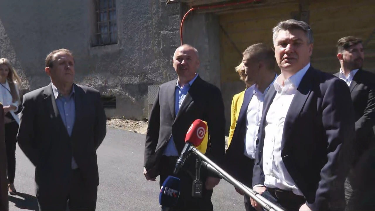 Zoran Milanović u Plaškom, Foto: HTV/HRT