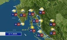 Vremenska prognoza, Foto: HTV/HRT