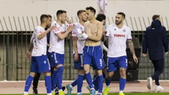 Kalinić sa suigračima proslavlja pogodak