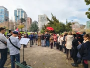 La Judita de Marulić en el centro de Santiago, Foto: Matija Jerković//