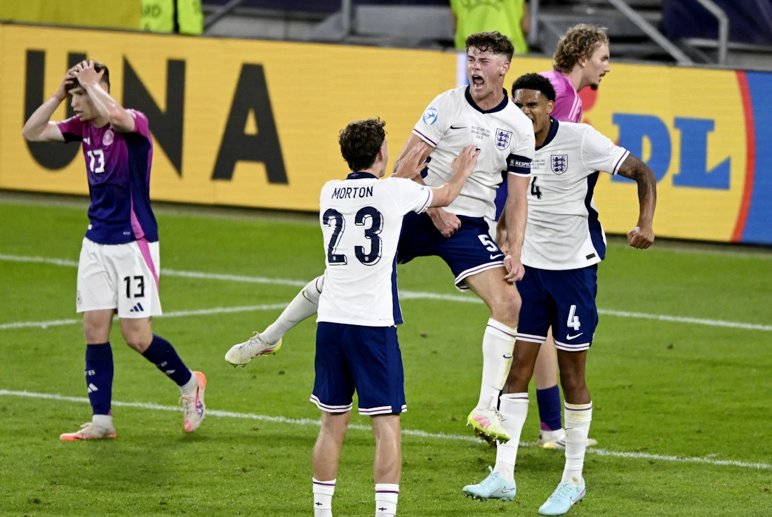 Slavlje engleske U21 reprezentacije