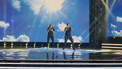Ashley Colburn & Bojan Jambrošić na probi za Doru 2021., Foto: -/HRT