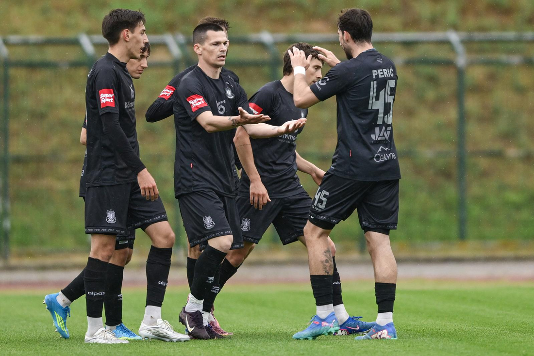 Slavlje igrača Gorice, Foto: Igor Soban/PIXSELL