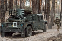Pripadnici 3. jurišne brigade "Pomsta" Državne granične straže Ukrajine s hrvatskim VBR-om Rak-12, Foto: Nacionalni informativni portal "Pritisak", Telegram/HRT