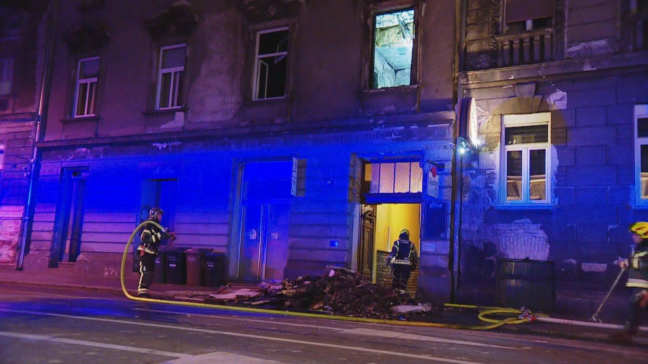 Požar u Zagrebu, Foto: HTV/HRT
