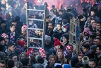Navijači na Trgu bana Jelačića, Foto: Sanjin Strukic /Pixsell