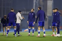 Zagrijavanje nogometaša Dinama uoči ogleda s Betisom, Foto: Sanjin Strukic/PIXSELL