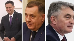 Bećirović, Komšić i Dodik