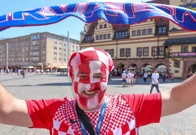 Hrvatski navijač uoči utakmice, Foto: Sanjin Strukic /PIXSELL