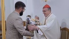 Kardinal Bozanić krstio Benjamina, Foto: Zagrebačka nadbiskupija/Glas Hrvatske