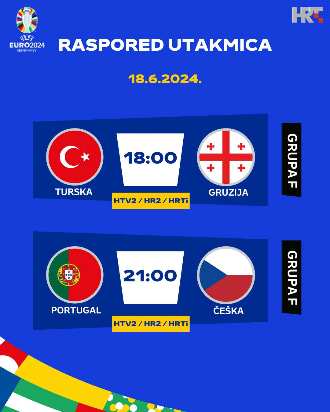 Peti dan Eura: Turska - Gruzija, Portugal - Češka