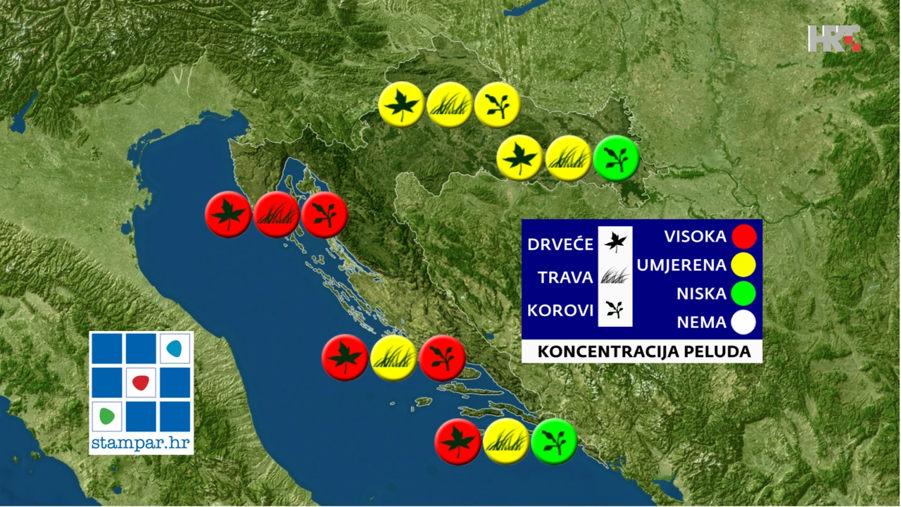 peludna prognoza NZJZ-a, Foto: HRT/HRT