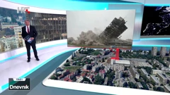 Rušenje Vjesnika, simulacija s pomoću umjetne inteligencije