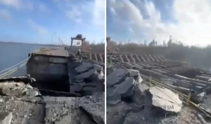 Pogođena brana u blizini Harkiva