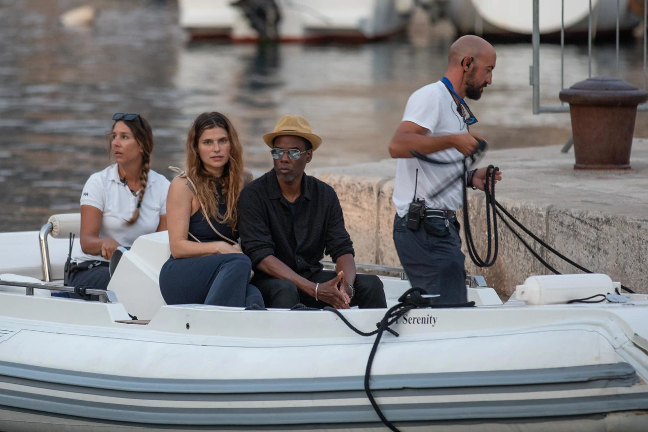 Za šetnju Dubrovnikom odlučio se komičar Chris Rock sa svojom novom djevojkom, glumicom Lake Bell , Foto: Grgo Jelavic/PIXSELL