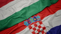 Hrvatska i Mađarska ilustracija