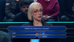 Ana Lović, Foto: Tko želi biti milijunaš?/HRT