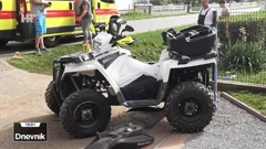 Prometna nesreća, ozlijeđeno troje djece na quadu