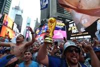 Argentinski navijači u centru New Yorka, Foto: Amanda Perobelli/REUTERS
