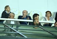 Predsjednik Dinama Barišić na tribini, Foto: Marko Lukunić/PIXSELL