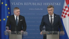 Konferencija za novinare Roberta Fica i Andreja Plenkovića